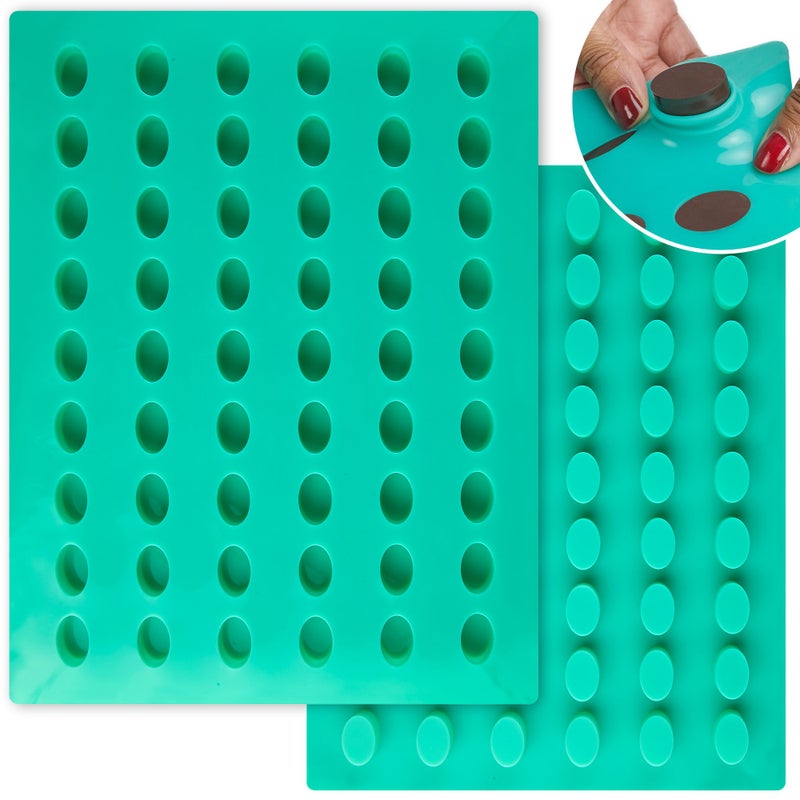 O'Creme Product image Oâ€™Creme Oval Candy Tablet Silicone Mold for Chocolate Truffles, Ganache, Jelly, Pralines, and Caramels - Image 1